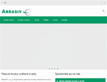 Tablet Screenshot of pasove-brusky-abrasiv.cz